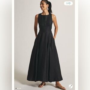 Classic Black Sleeveless Maxi Dress